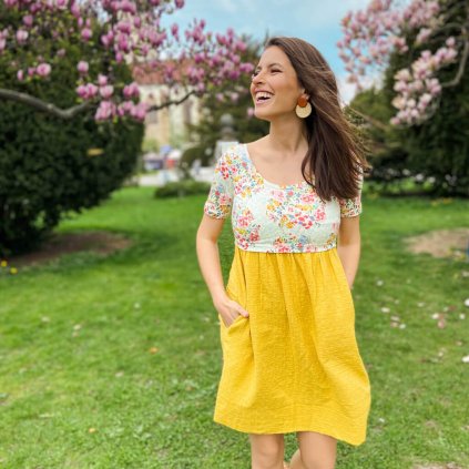 jarne saty na dojcenie butterfly