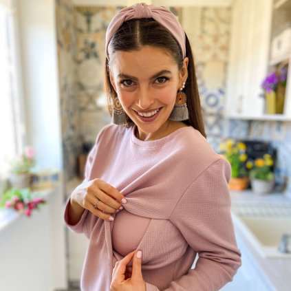 kojo mikina na dojcenie magnetic pink